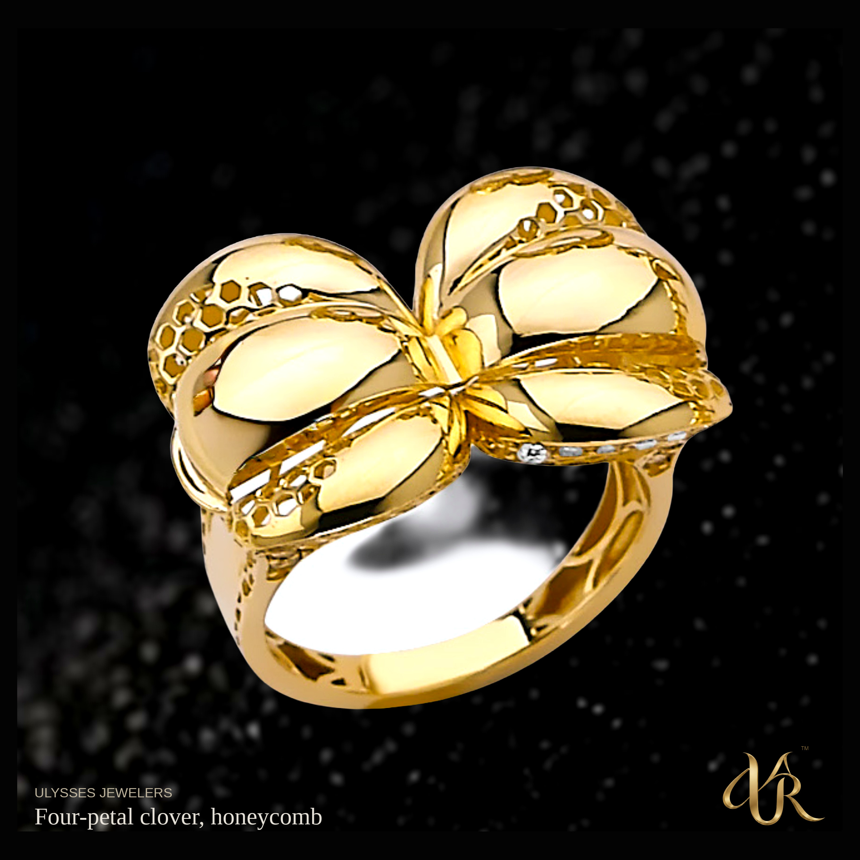 Four-petal clover, honeycomb