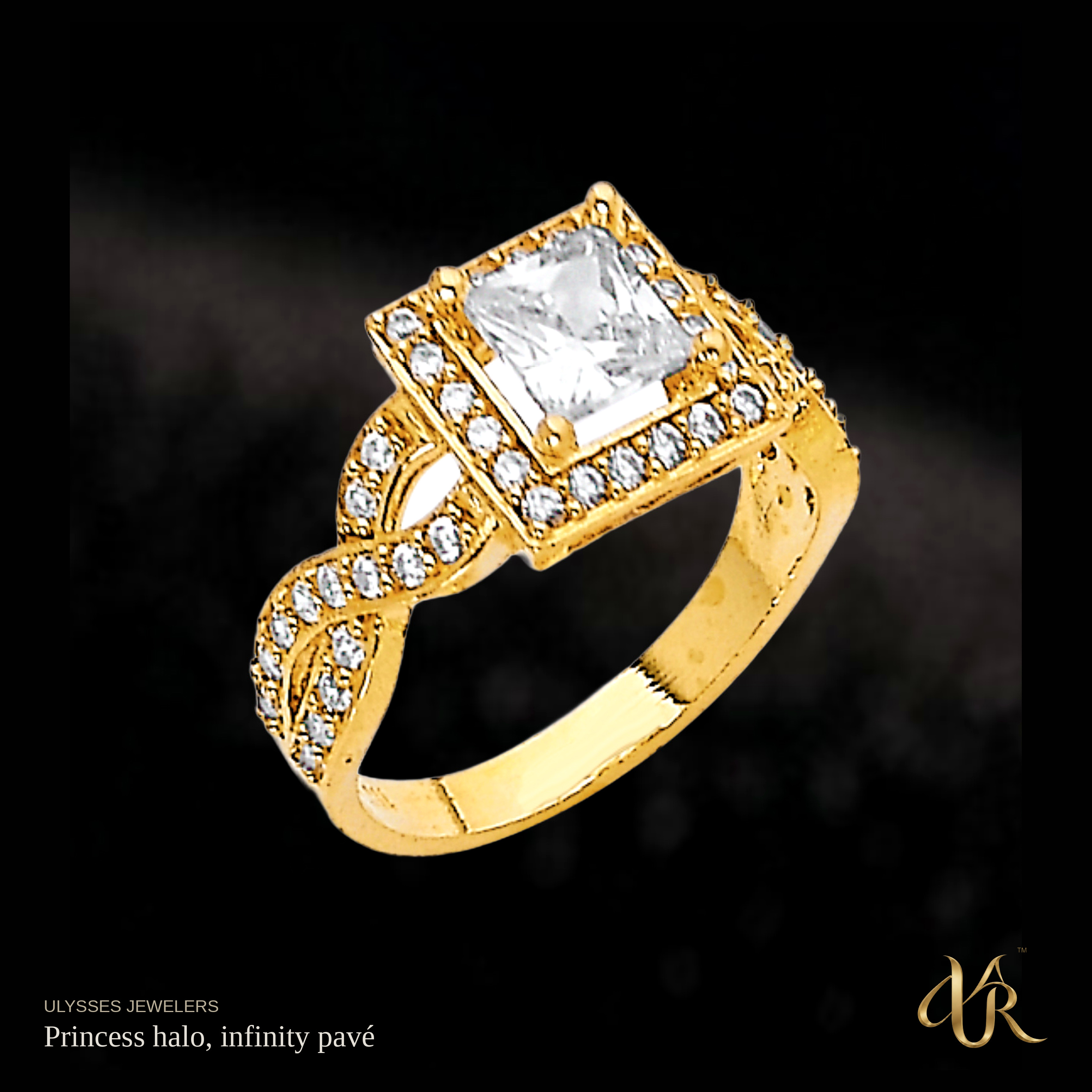 Princess halo, infinity pavé