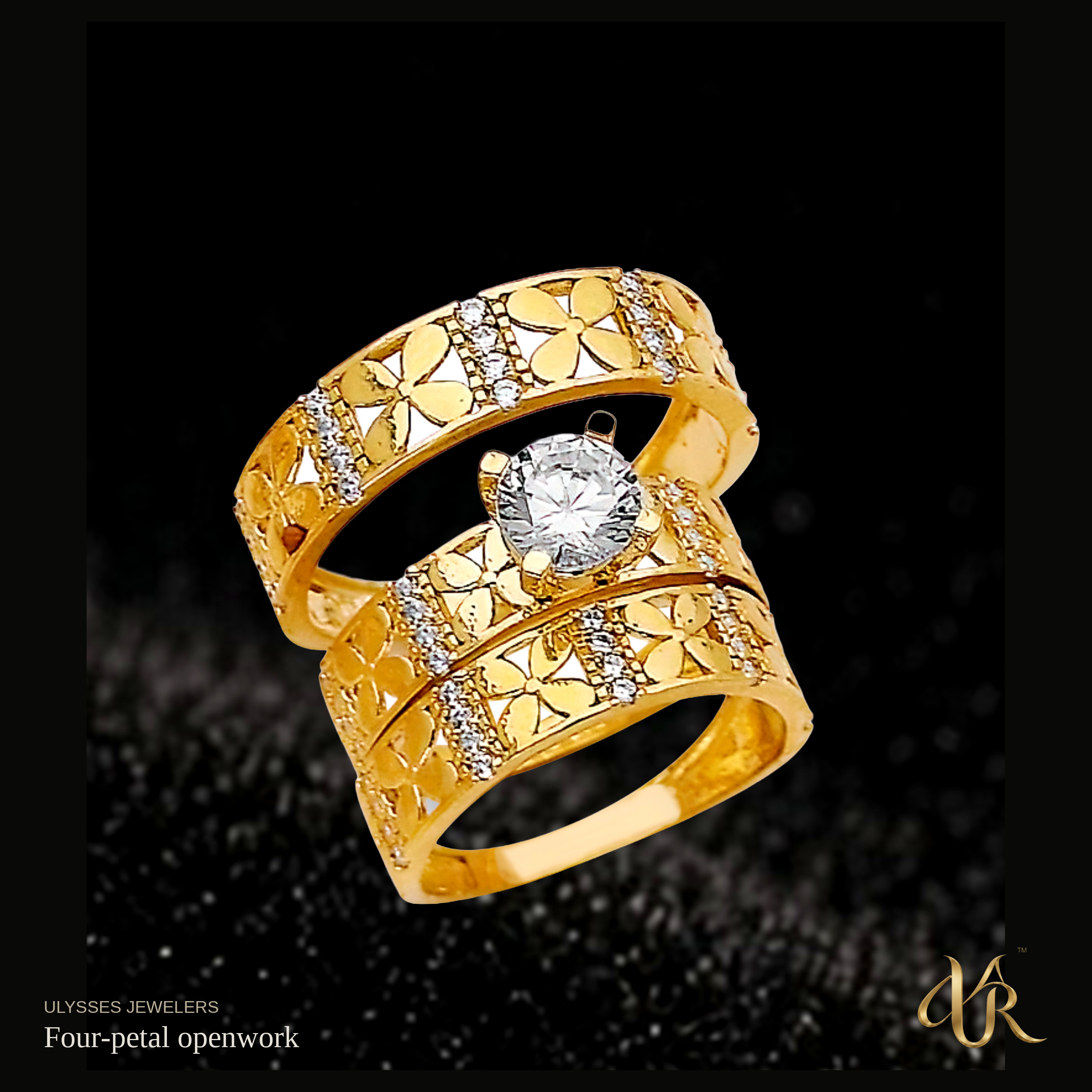 Four-petal openwork