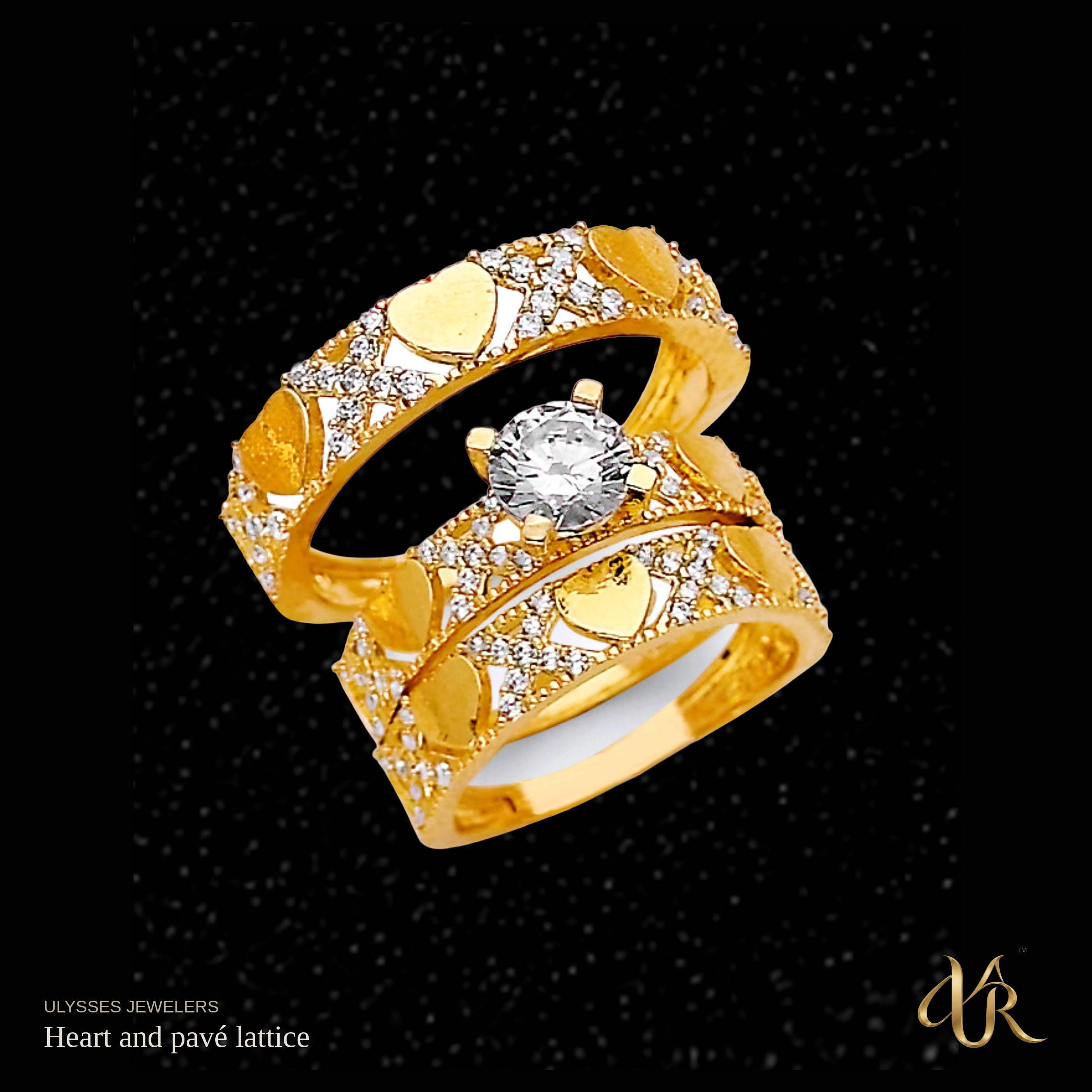 Heart and pavé lattice