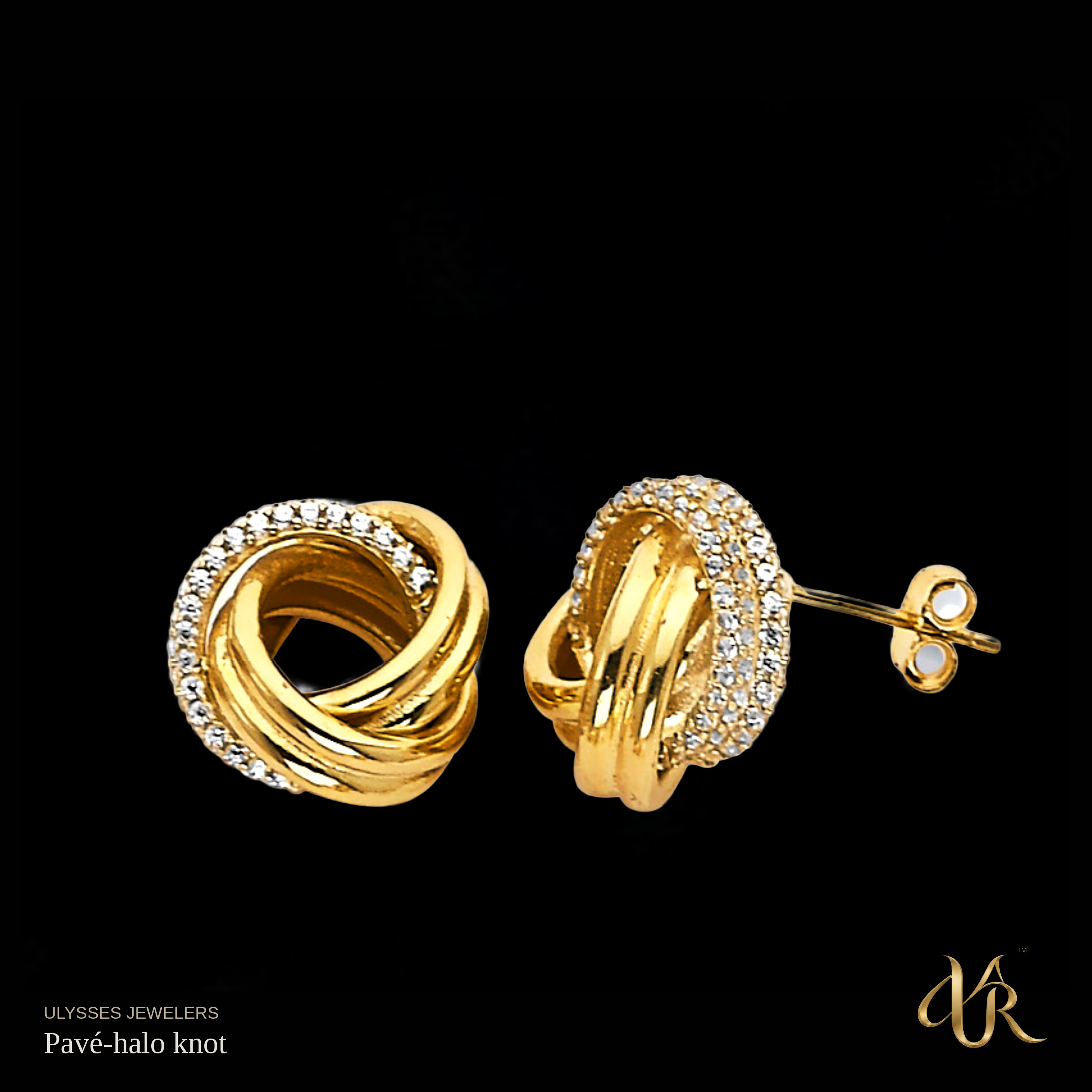 Pavé-halo knot