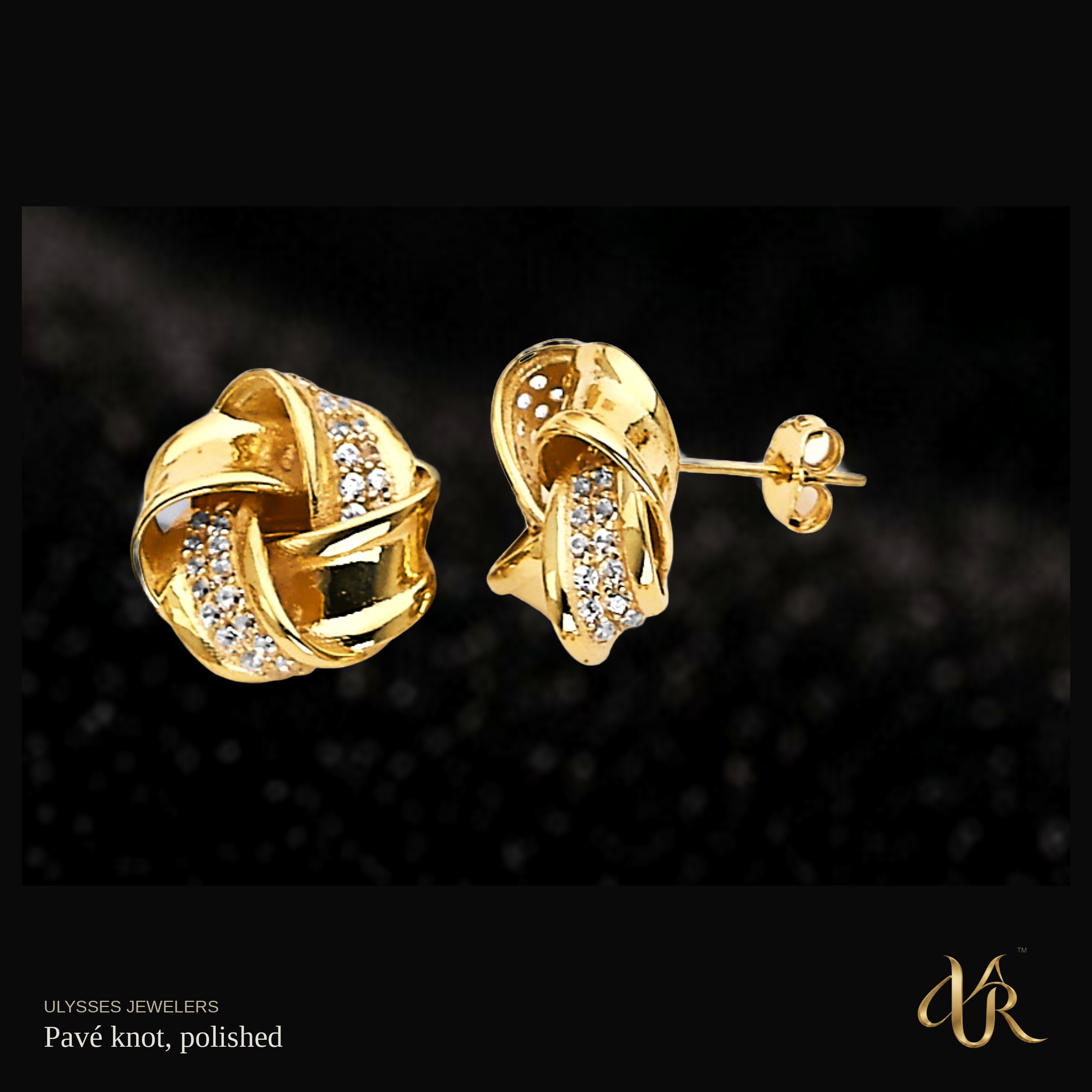 Pavé knot, polished