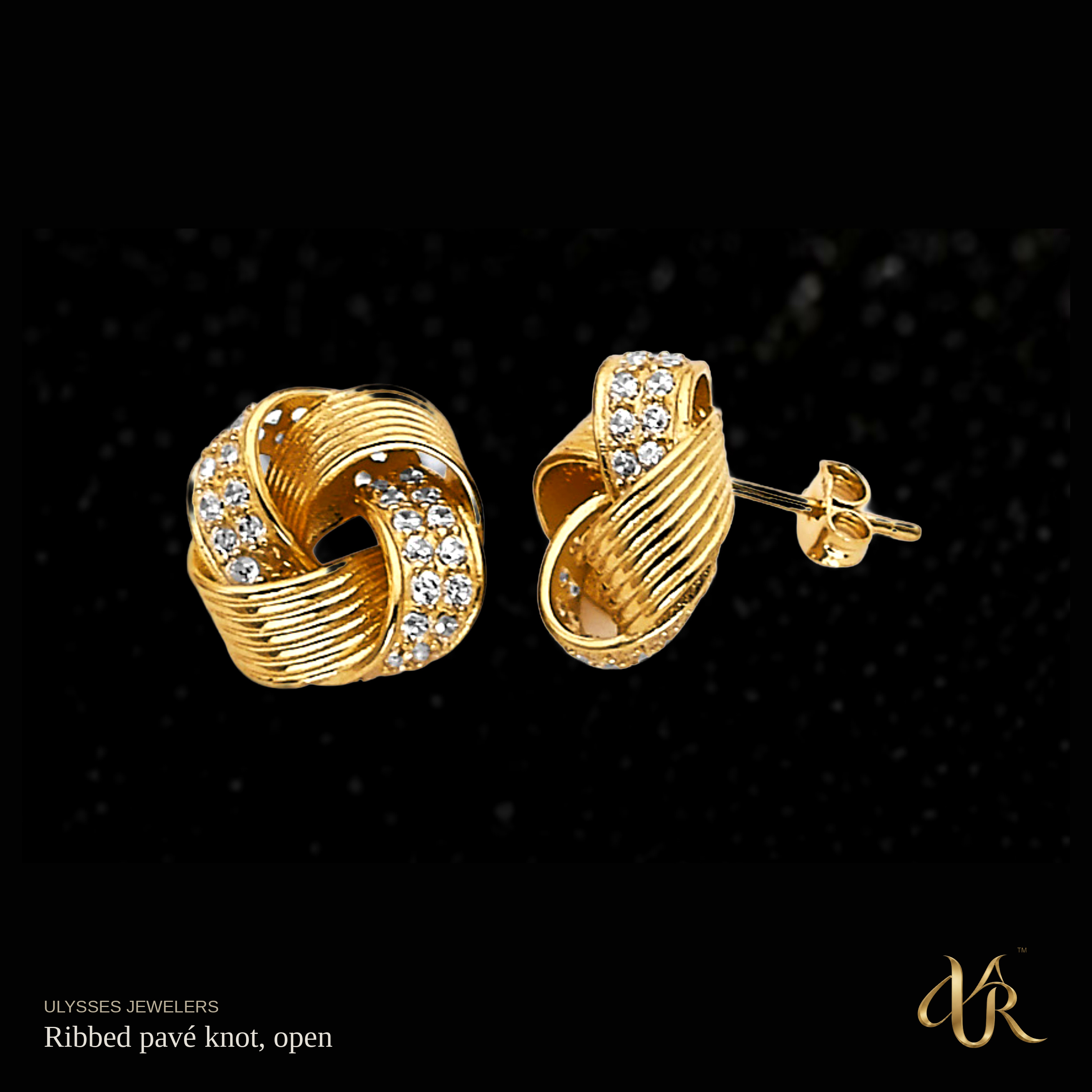 Ribbed pavé knot, open