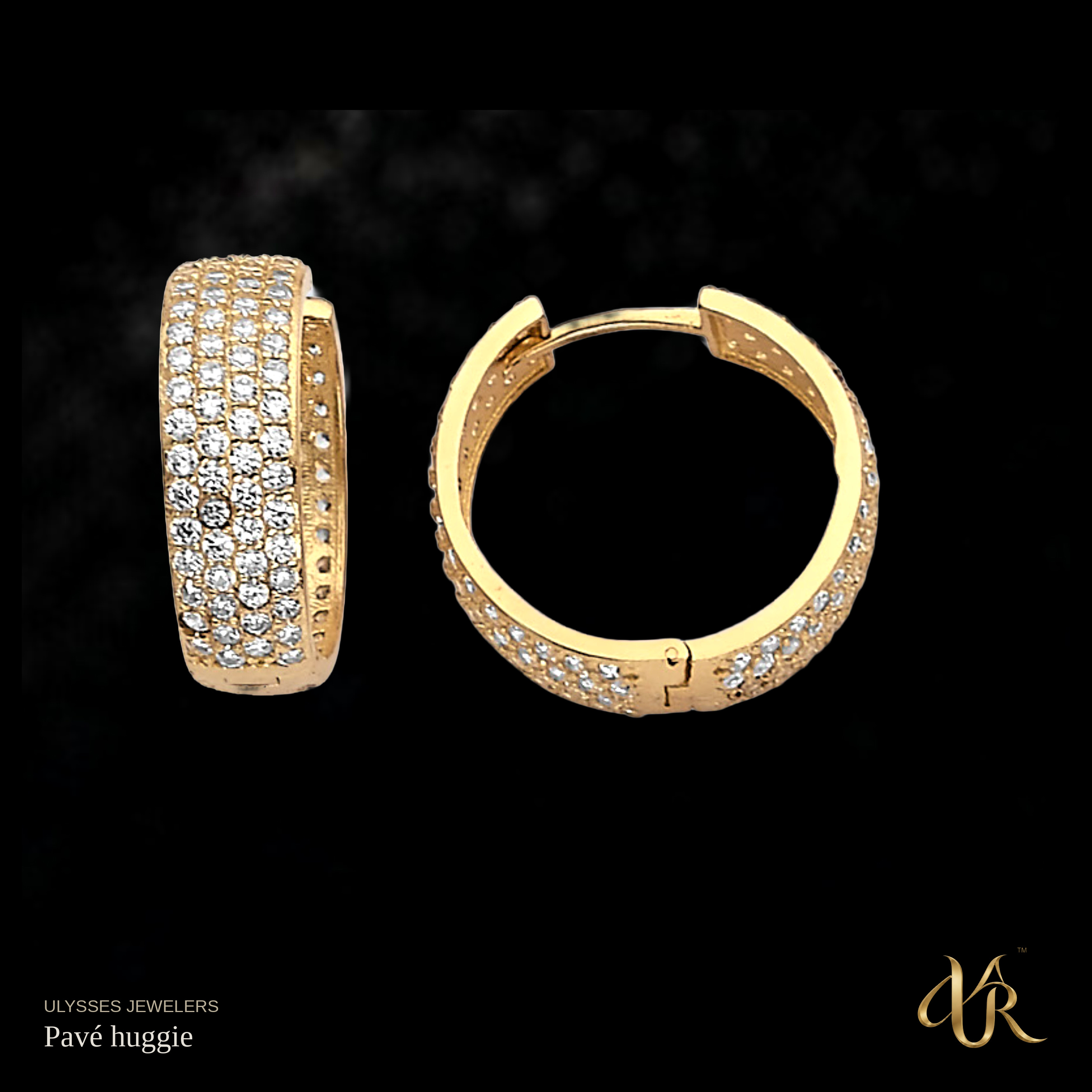 Pavé huggie